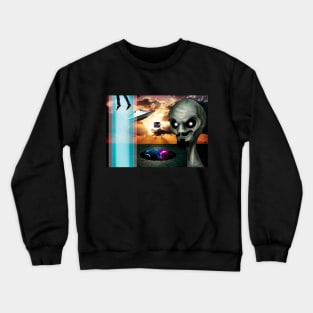 Invasão alien Crewneck Sweatshirt